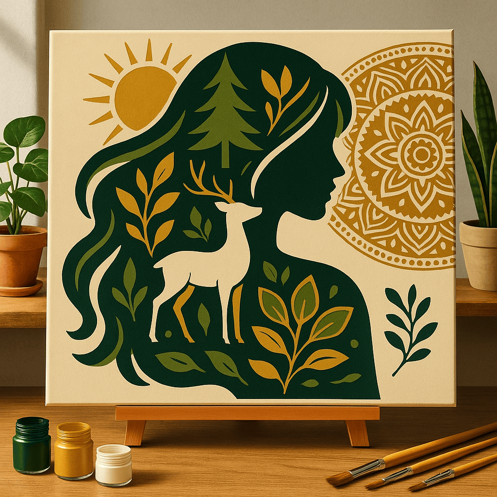 "Serenity Mandalas" Series - Self-care P251115#01 | Original Paint by Numbers | Diamond Painting (16"x16" / 40x40cm)