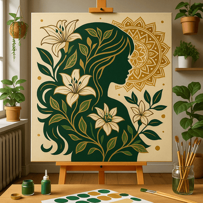 "Serenity Mandalas" Series - Self-care P251115#01 | Original Paint by Numbers | Diamond Painting (16"x16" / 40x40cm)