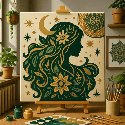 "Serenity Mandalas" Series - Self-care P251115#01 | Original Paint by Numbers | Diamond Painting (16"x16" / 40x40cm)