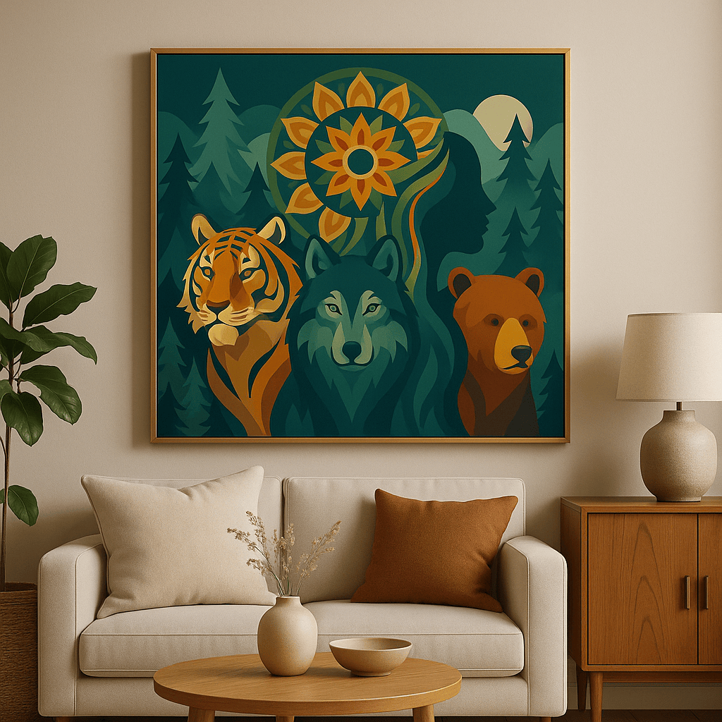 "Serenity Mandalas" Series - Forrest Goddess P251118#01 | Original Paint by Numbers | Diamond Painting (40x40cm or 40x50cm)