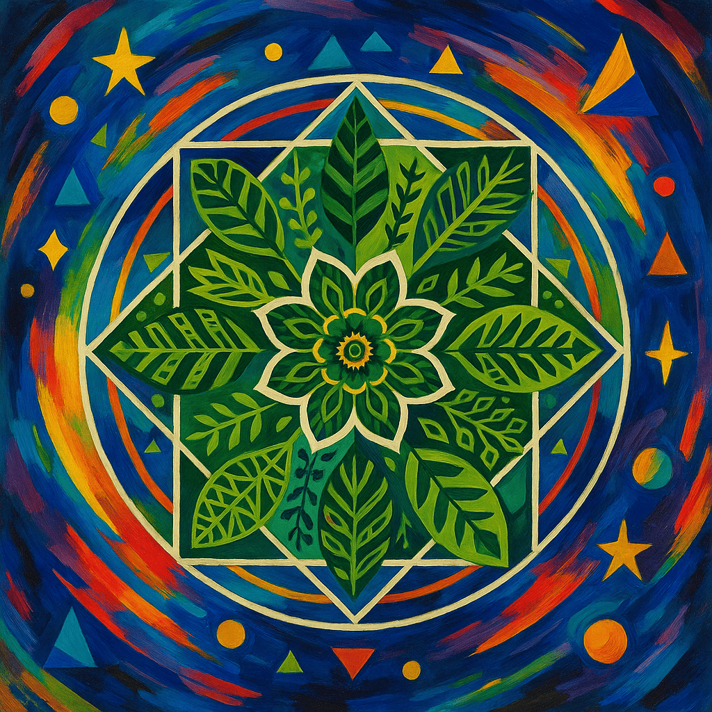 "Serenity Mandalas" Series - Botanical P251119#09 | Original Paint by Numbers | Diamond Painting (16"x16" / 40x40cm)