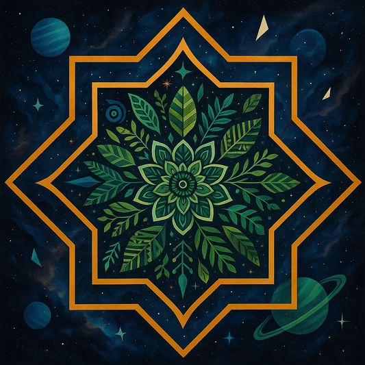 "Serenity Mandalas" Series - Botanical P251119#10 | Original Paint by Numbers | Diamond Painting (16"x16" / 40x40cm)