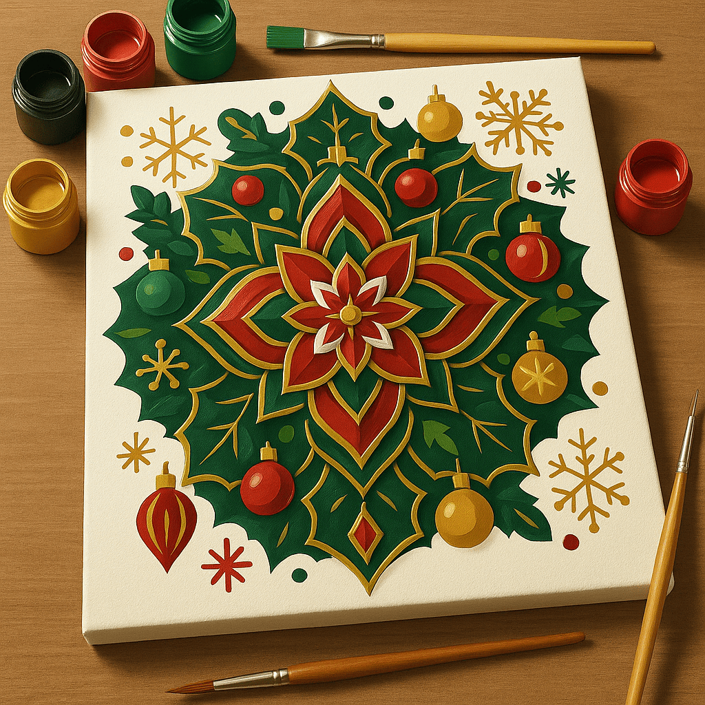 "Serenity Mandalas" Series - Christmas P251120#02 | Original Paint by Numbers