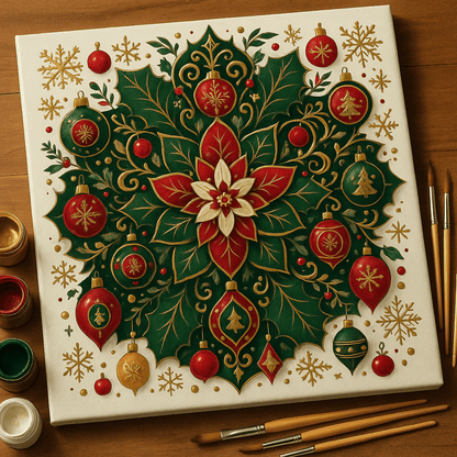 "Serenity Mandalas" Series - Christmas P251120#02 | Original Paint by Numbers