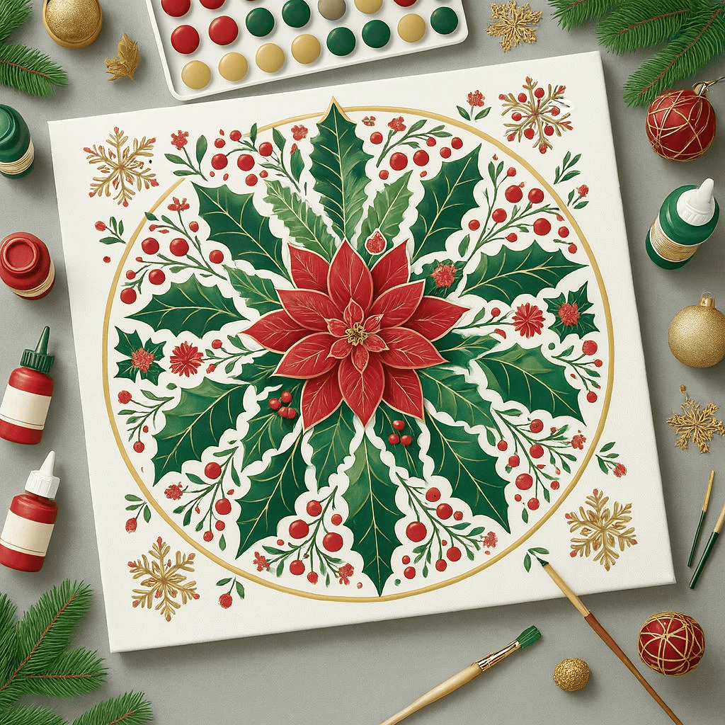 "Serenity Mandalas" Series - Christmas P251120#03 | Original Paint by Numbers