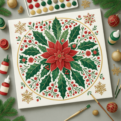 "Serenity Mandalas" Series - Christmas P251120#03 | Original Paint by Numbers