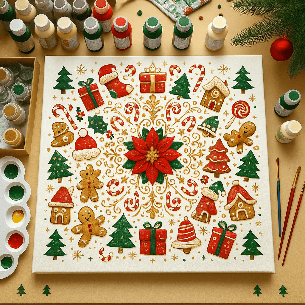 "Serenity Mandalas" Series - Christmas P251120#04 | Original Paint by Numbers