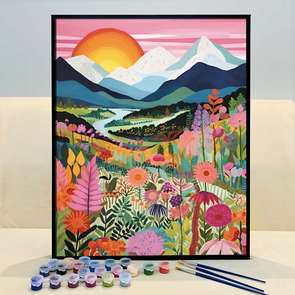 【Valentine's Day Sale】 Colorful Mountains Series by ColourMost™ #07 |  Original Paint by Numbers | Also ship to UK, CA, AU, and NZ