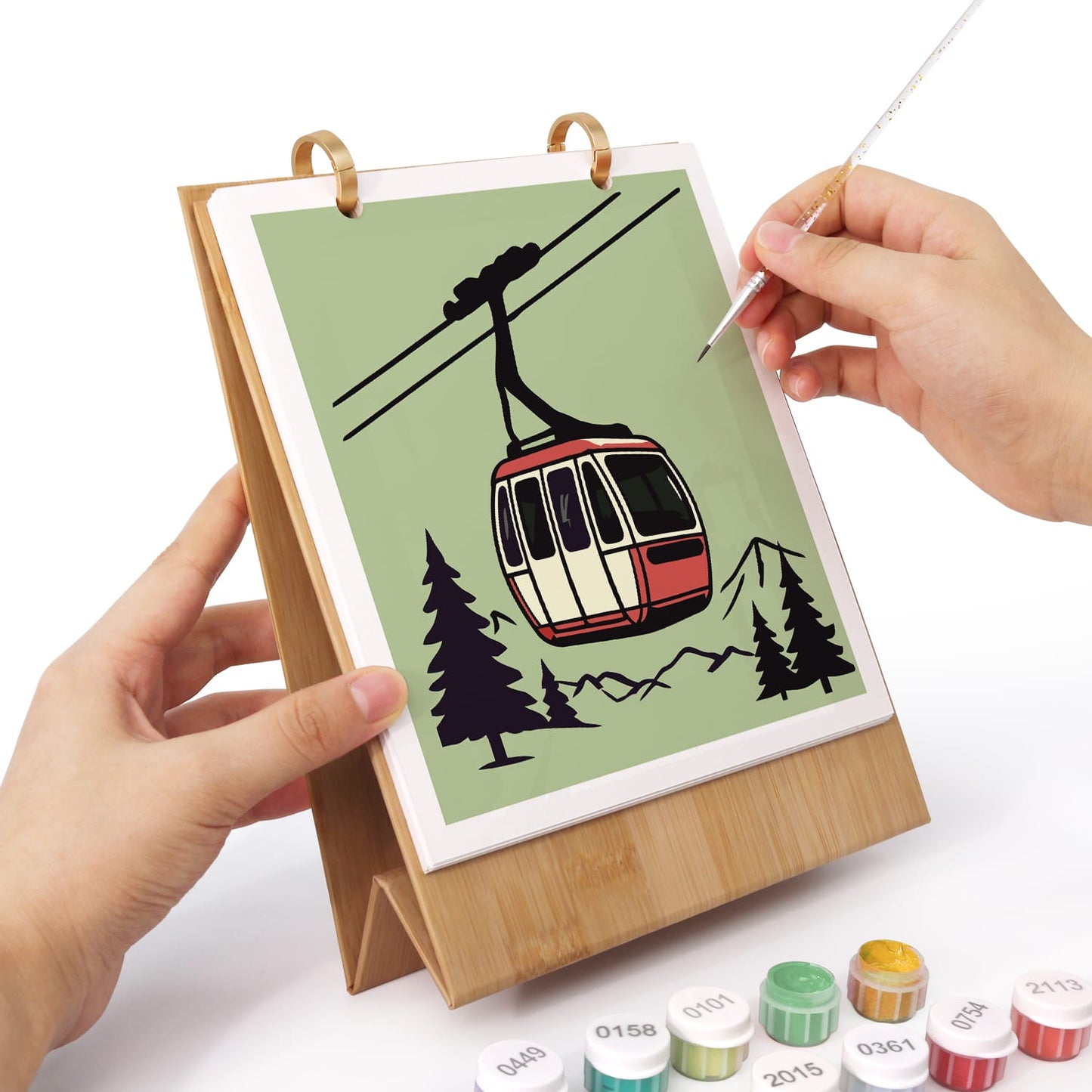 ColourMost™ 2027 Desk Calendar Series –  On the Move /Paint by Numbers(18.2cm x 22.5cm)