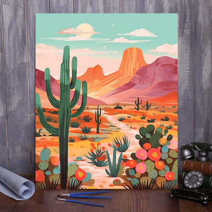 "Vivid Deserts" Series by ColourMost™ #11 | Original Paint by Numbers