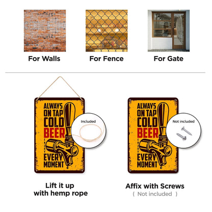 ColourMost™ Metal Bar/Posters Art Paint By Numbers- On Tap Cold Bee #04 (20x30cm /7.8"x11.8"）
