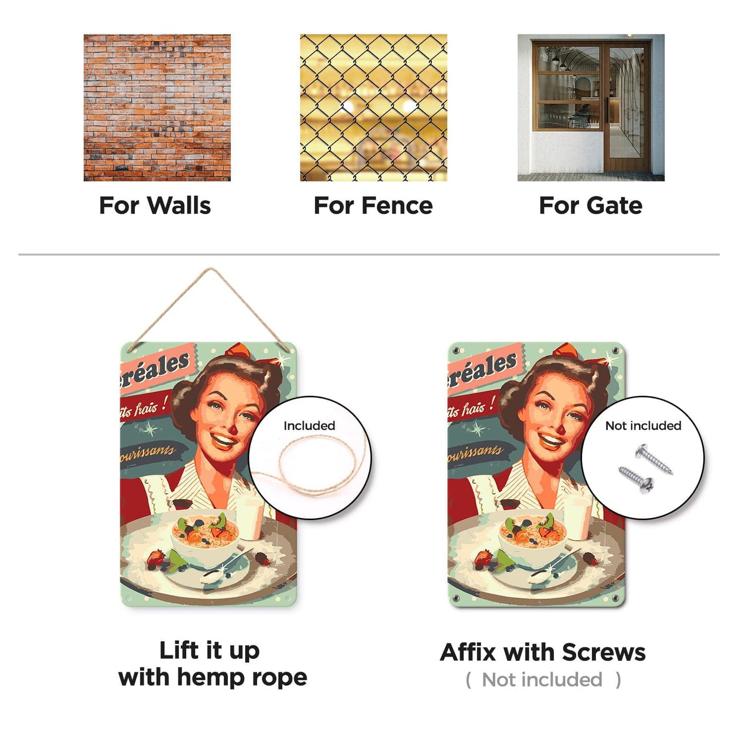 ColourMost™ Metal Bar/Posters Art Paint By Numbers- Vintage Breakfast Lady #18 (20x30cm /7.8"x11.8"）