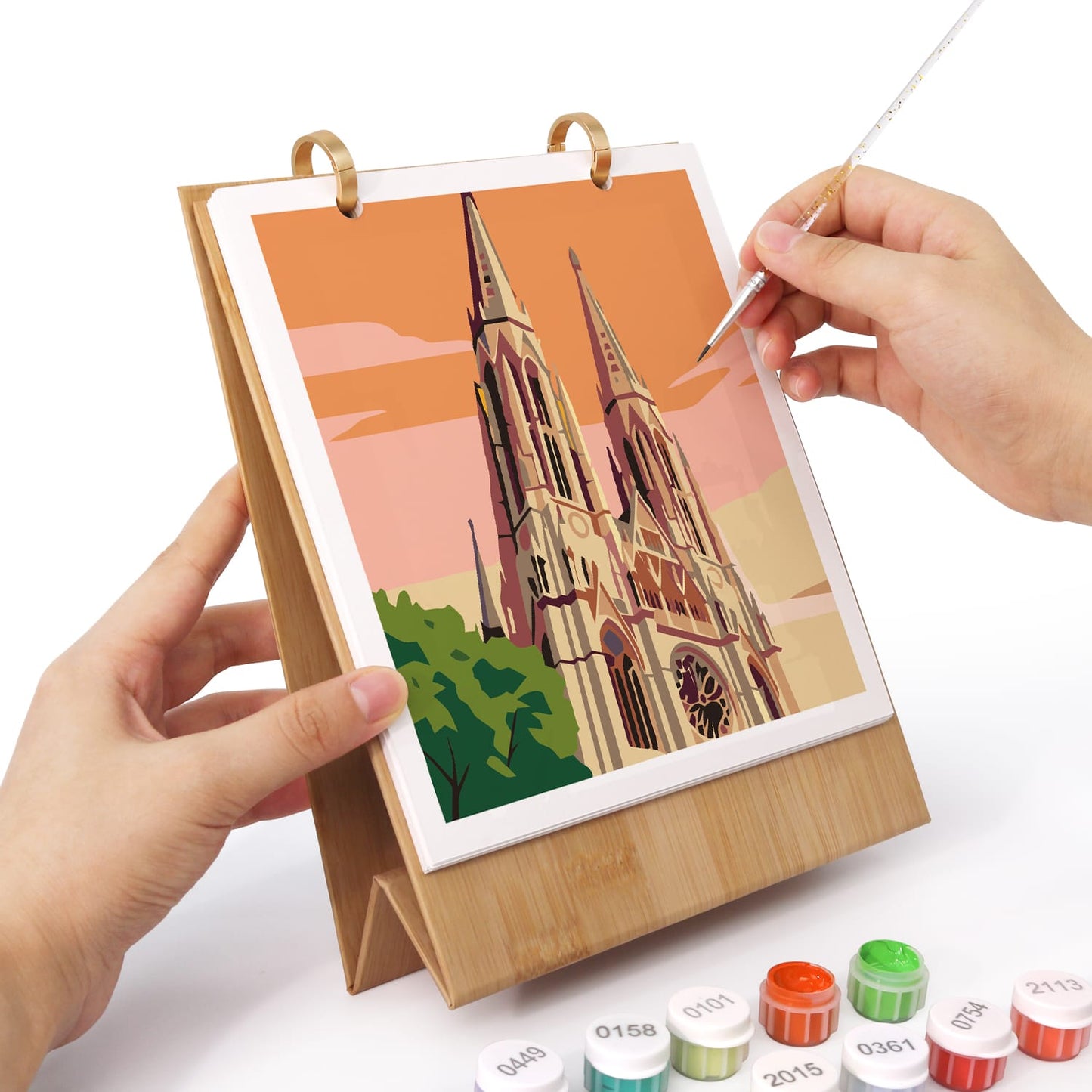 ColourMost™ 2027 Desk Calendar Series –  Wanderlust /Paint by Numbers(18.2cm x 22.5cm)