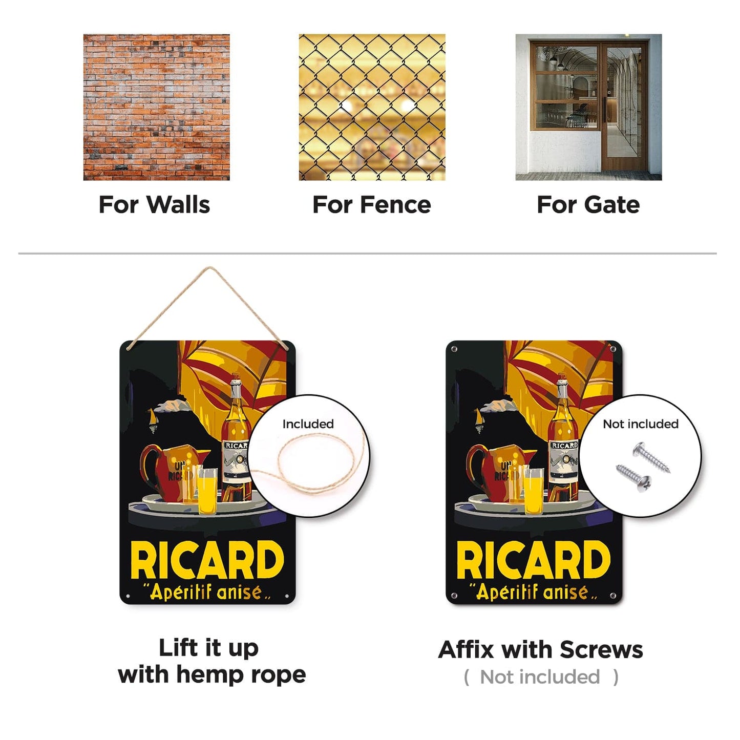 ColourMost™ Metal Bar/Posters Art Paint By Numbers- Ricard Moment #19 (20x30cm /7.8"x11.8"）