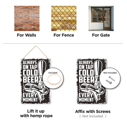 ColourMost™ Metal Bar/Posters Art Paint By Numbers- Cold Beer On Tap #07 (20x30cm /7.8"x11.8"）