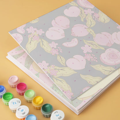 Mini Paint by Numbers Kit - Fruitful Blooms ｜6 Canvas Panels
