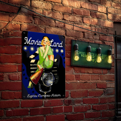 ColourMost™ Metal Bar/Posters Art Paint By Numbers- Movie Star #25 (20x30cm /7.8"x11.8"）
