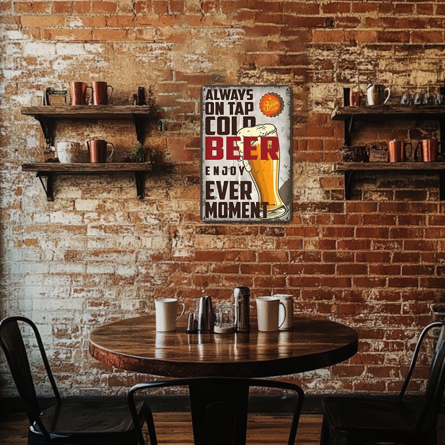 ColourMost™ Metal Bar/Posters Art Paint By Numbers- Always on Tap #08 (20x30cm /7.8"x11.8"）