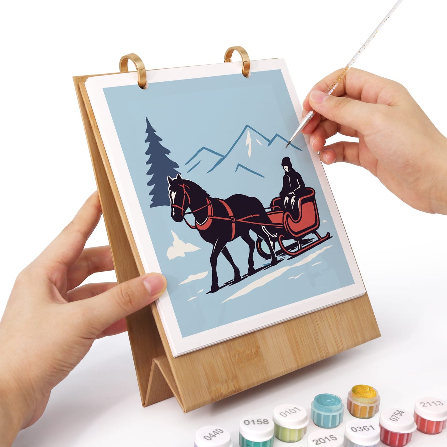 ColourMost™ 2027 Desk Calendar Series –  On the Move /Paint by Numbers(18.2cm x 22.5cm)