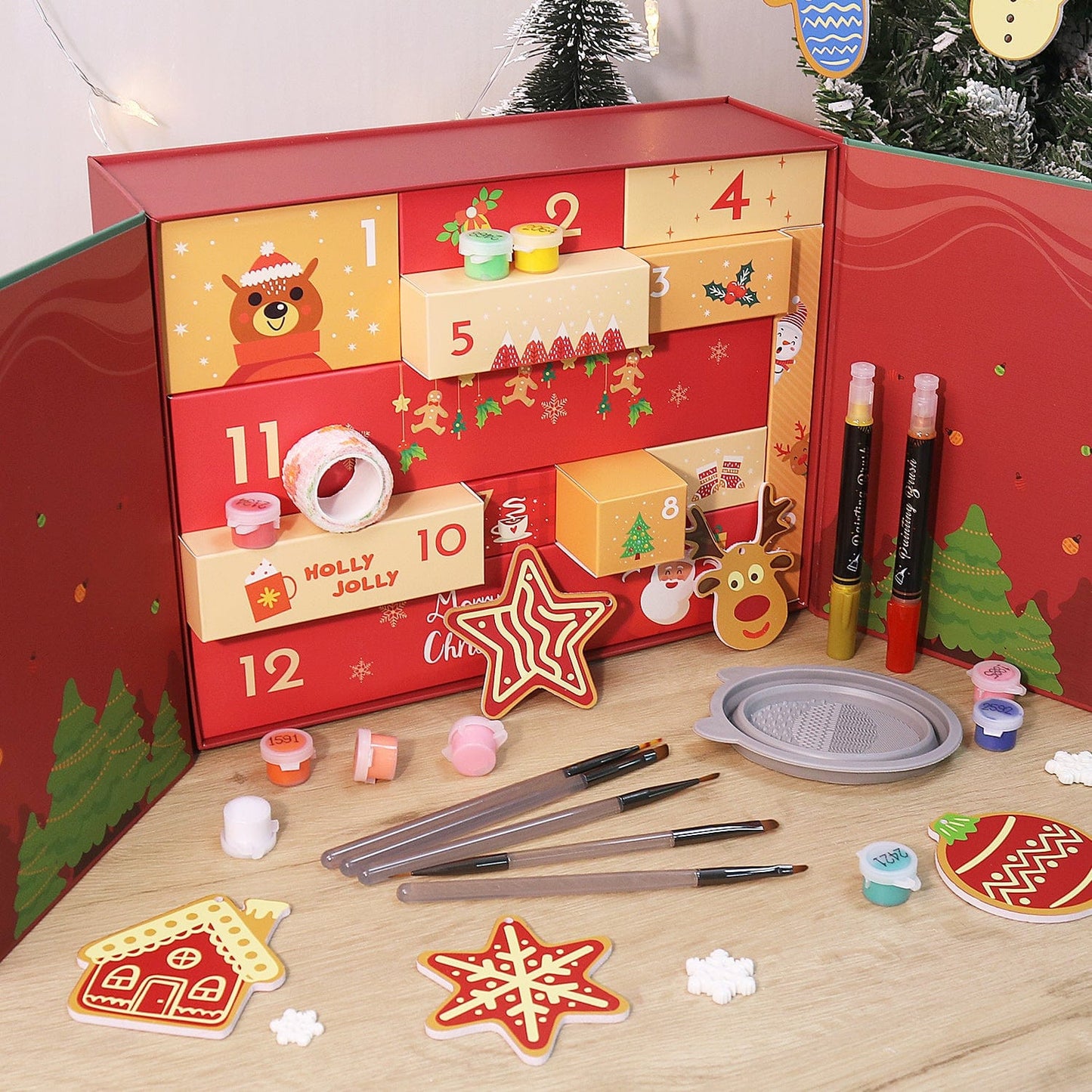 ColourMost™ Christmas Surprise Gift Box 🎄  – Paint by Numbers Edition D