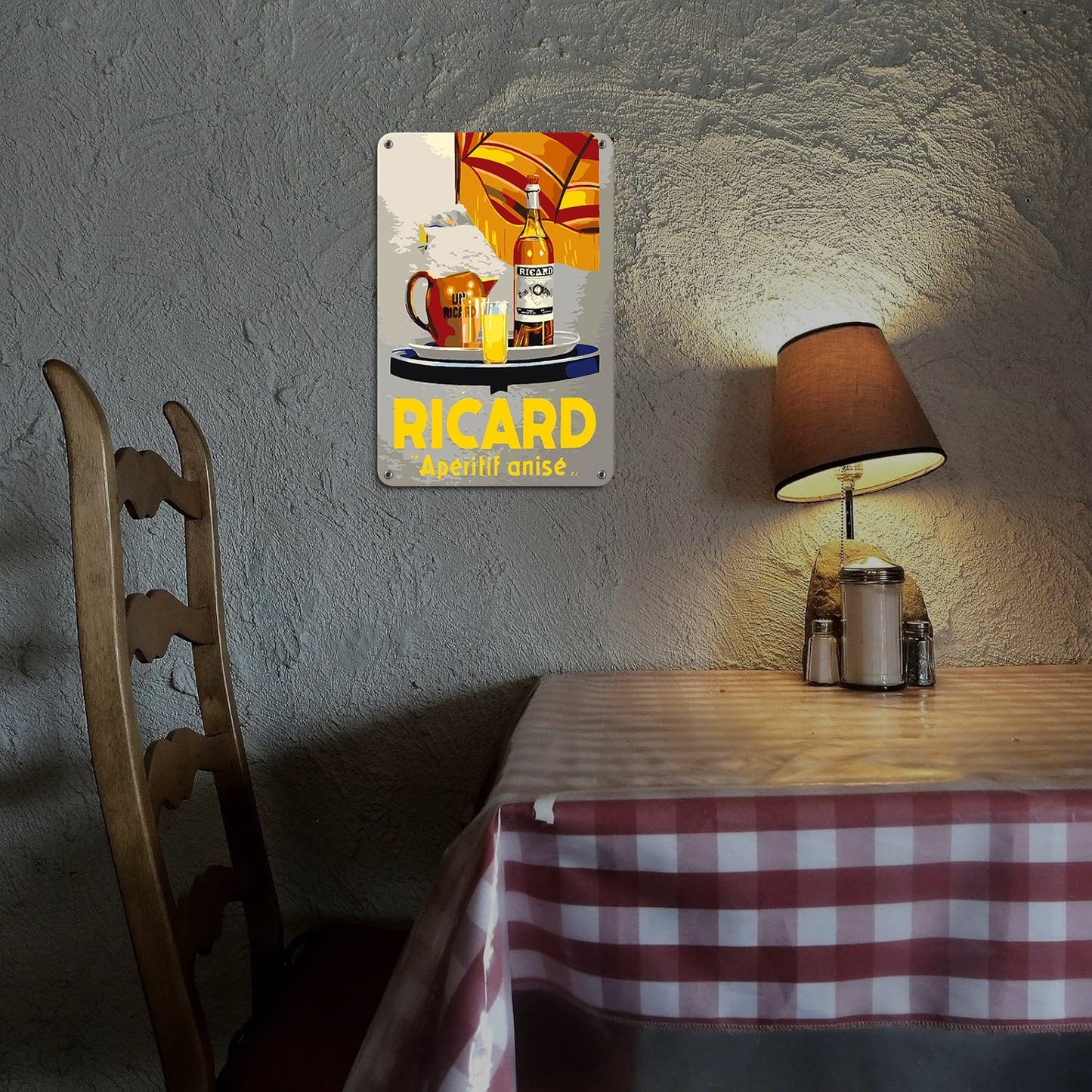 ColourMost™ Metal Bar/Posters Art Paint By Numbers- Ricard Apéritif Anisé #17 (20x30cm /7.8"x11.8"）