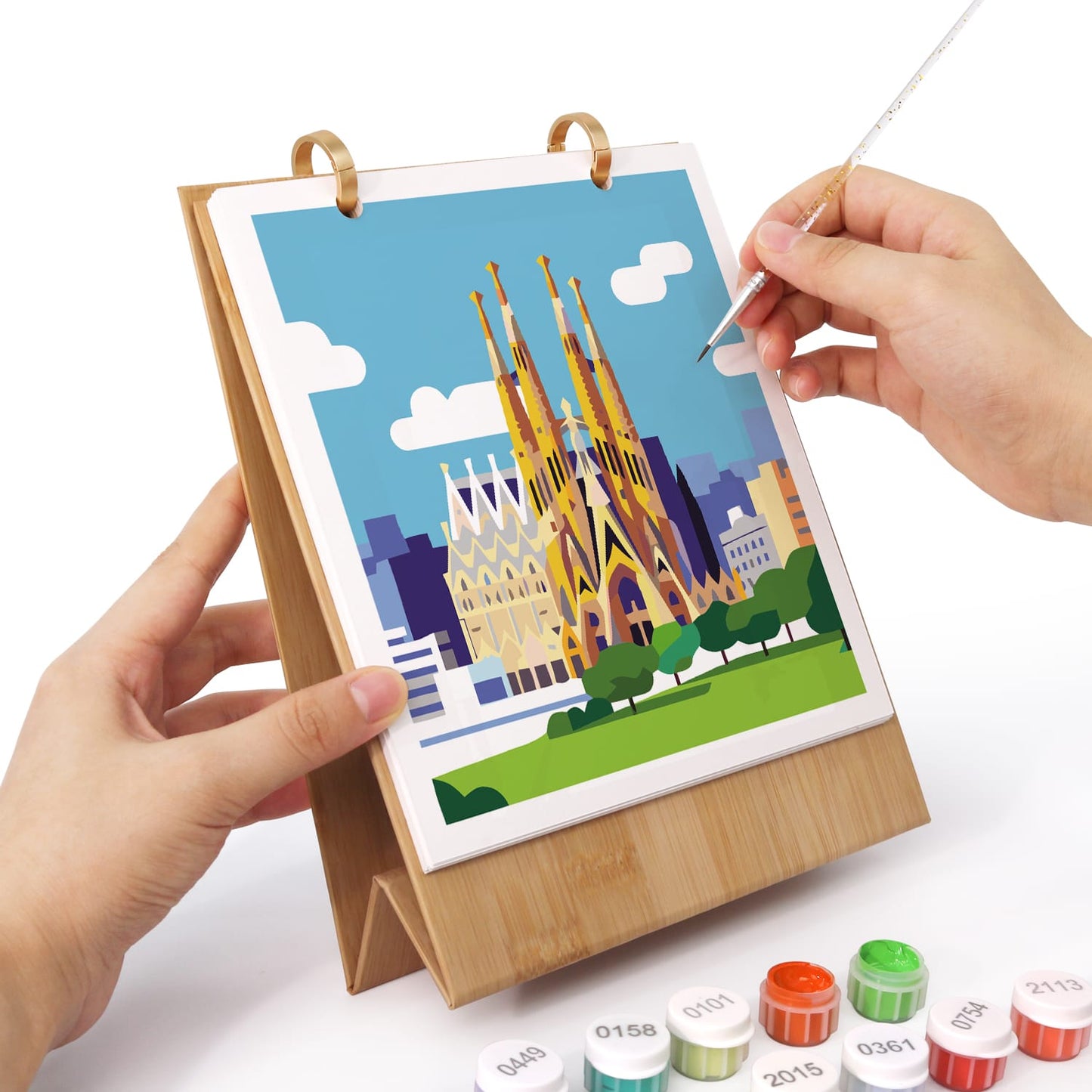ColourMost™ 2027 Desk Calendar Series –  Wanderlust /Paint by Numbers(18.2cm x 22.5cm)
