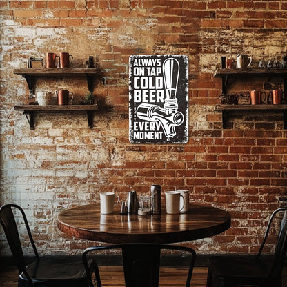 ColourMost™ Metal Bar/Posters Art Paint By Numbers- Cold Beer On Tap #07 (20x30cm /7.8"x11.8"）