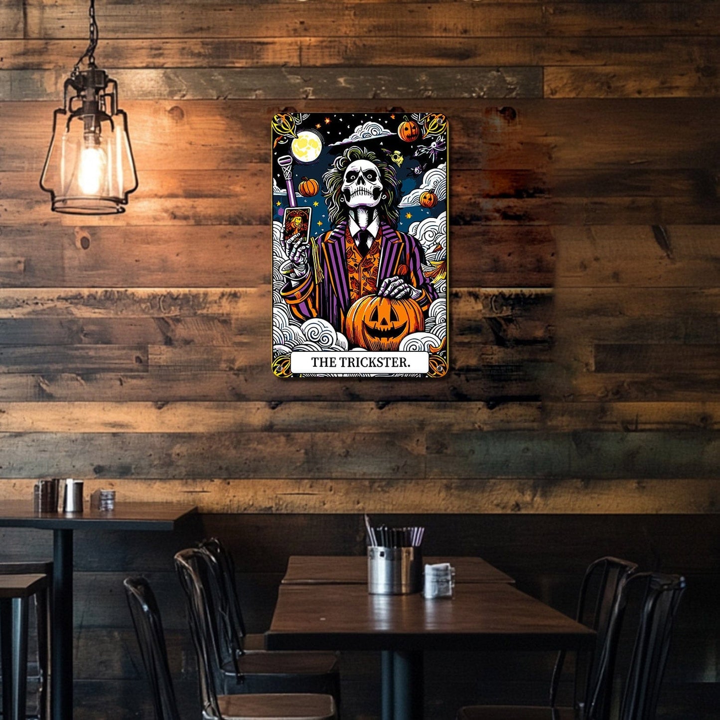 ColourMost™ Metal Bar/Posters Art Paint By Numbers- Haunted Selfie #30 (20x30cm /7.8"x11.8"）