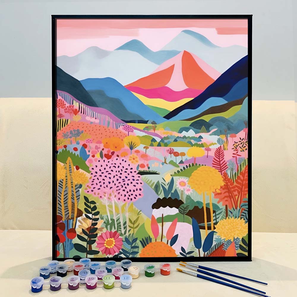 "Colorful Mountains" Series by ColourMost™ #13 | Original Paint by Numbers | Also ship to UK, CA, AU, and NZ