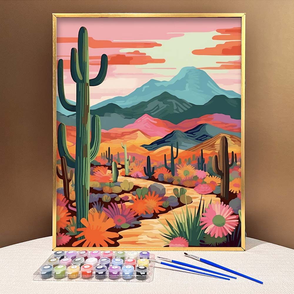 "Vivid Deserts" Series by ColourMost™ #13 | Original Paint by Numbers
