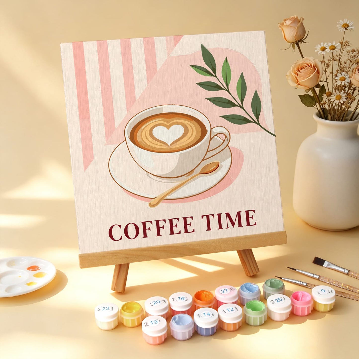 Mini Paint by Numbers Kit - Chic Moments ｜6 Canvas Panels
