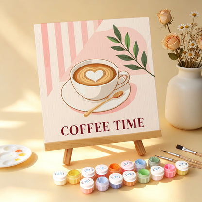 Mini Paint by Numbers Kit - Chic Moments ｜6 Canvas Panels