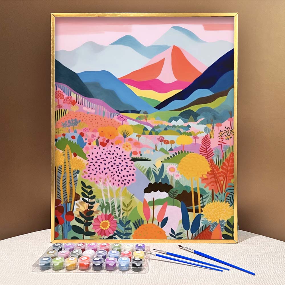 Colorful Mountains Series  Paint by Numbers Kit – ArtVibe Paint by Numbers