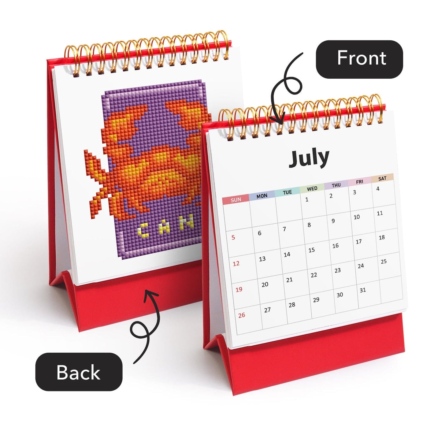 ColourMost™ 2026 Desk Calendar Series – Zodiac Spark /Diamond Painting(19cm x 13.2cm)