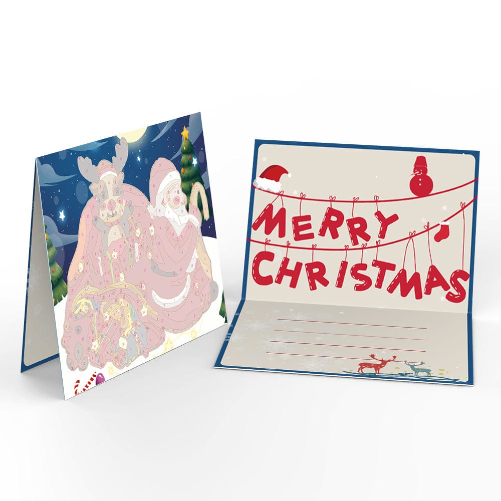 "Christmas card-6Pcs" Series by ColourMost™ #04 | Paint by Numbers(25.8cm*18cm)