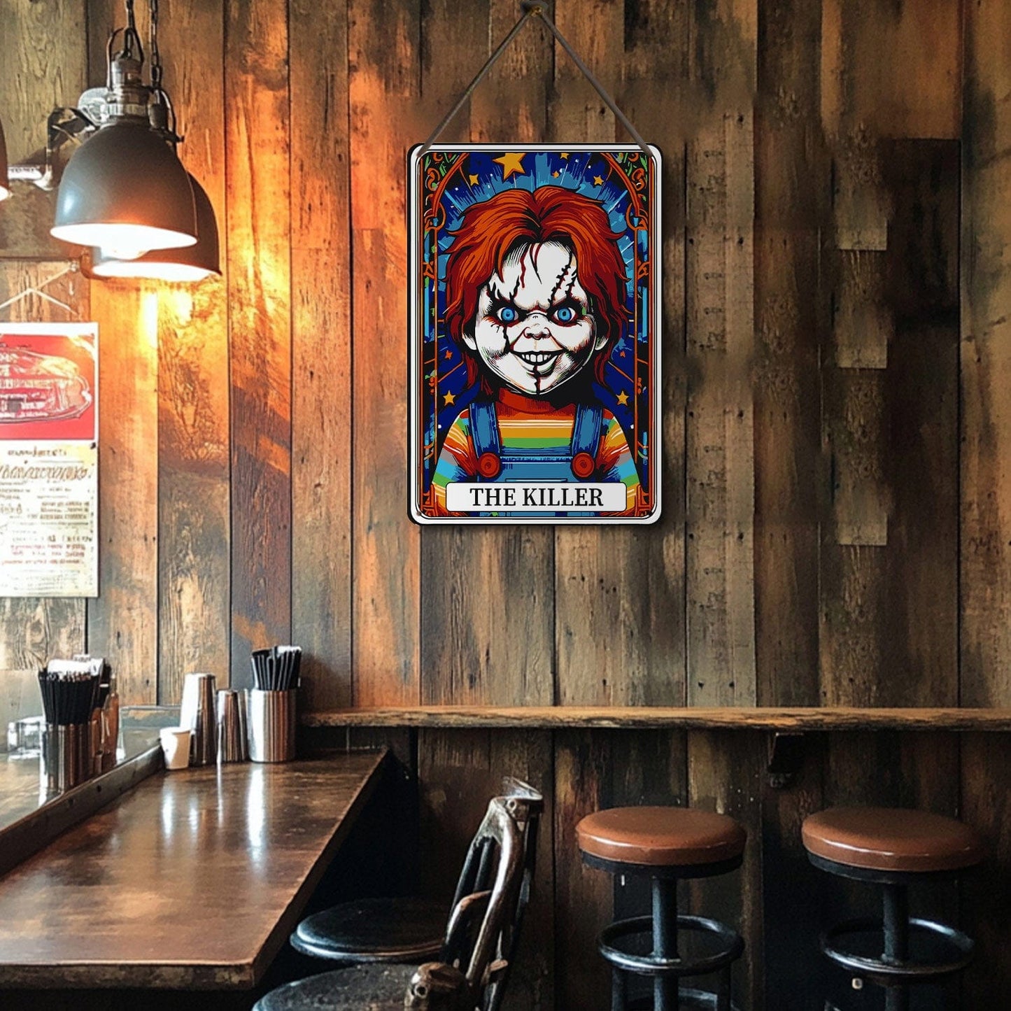 ColourMost™ Metal Bar/Posters Art Paint By Numbers- The Killer #31 (20x30cm /7.8"x11.8"）