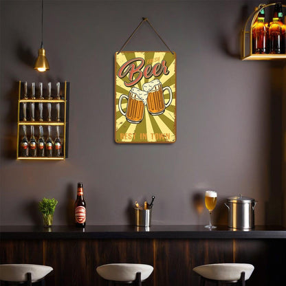 ColourMost™ Metal Bar/Posters Art Paint By Numbers- Cheers to Fresh Beer #10 (20x30cm /7.8"x11.8"）