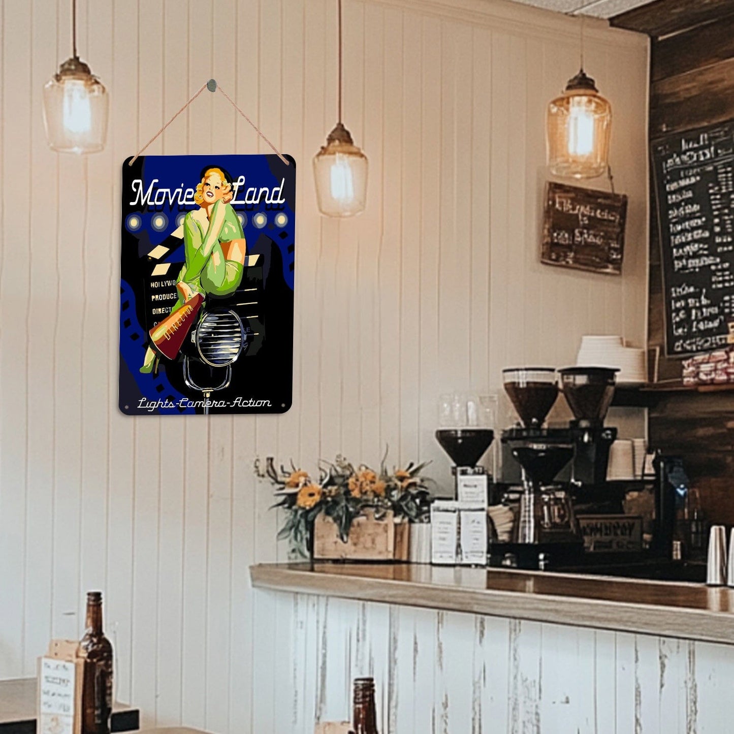 ColourMost™ Metal Bar/Posters Art Paint By Numbers- Movie Star #25 (20x30cm /7.8"x11.8"）