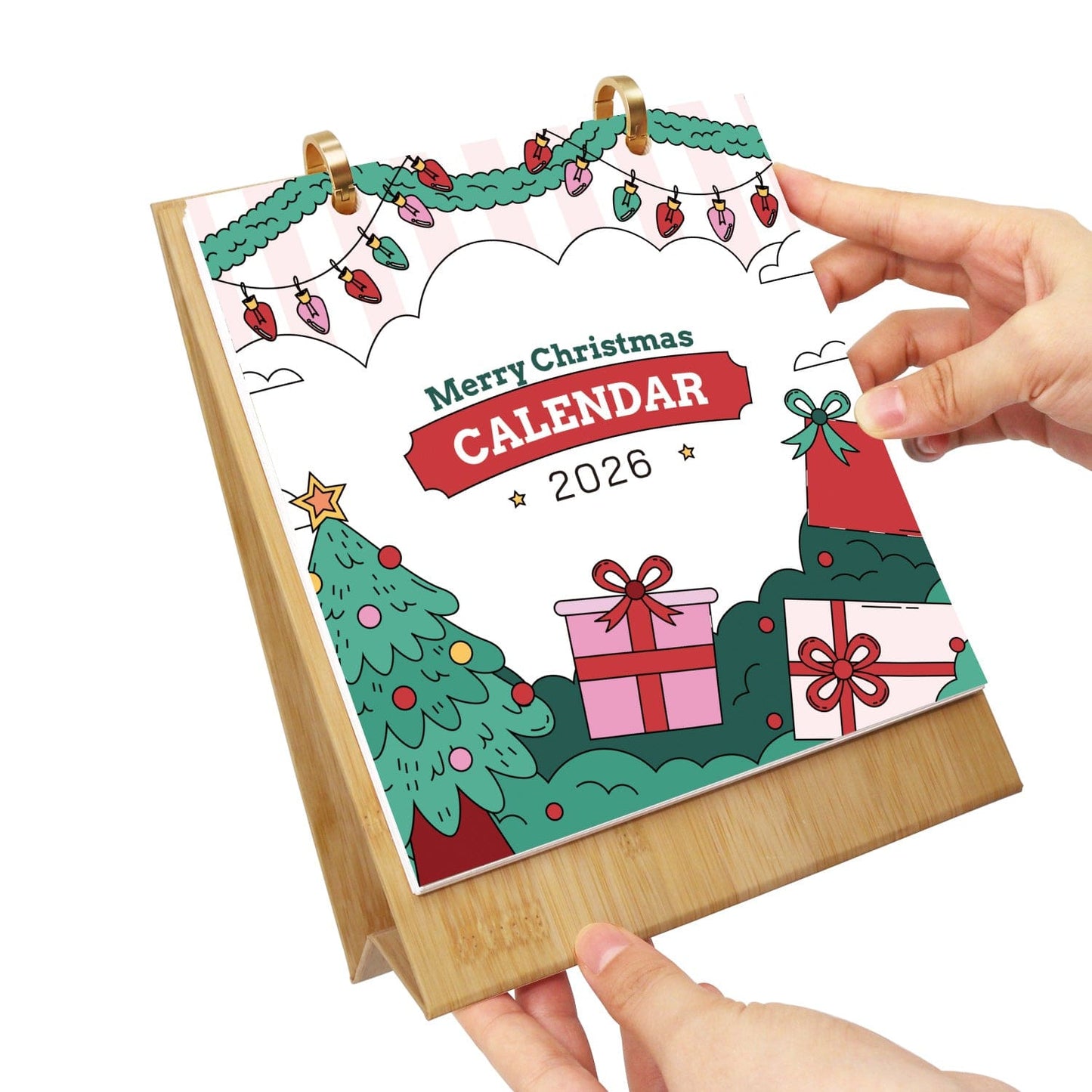 ColourMost™ 2026 Desk Calendar Series –  Christmas theme /Paint by Numbers(18.2cm x 22.5cm)