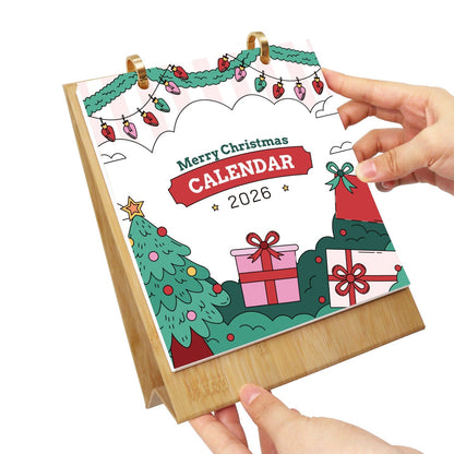ColourMost™ 2026 Desk Calendar Series –  Christmas theme /Paint by Numbers(18.2cm x 22.5cm)
