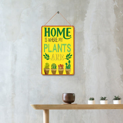 ColourMost™ Metal Bar/Posters Art Paint By Numbers- Home Is Where My Plants Are #33 (20x30cm /7.8"x11.8"）
