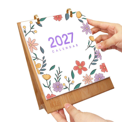 ColourMost™ 2027 Desk Calendar Series –  Flowers /Paint by Numbers(18.2cm x 22.5cm)