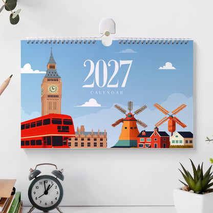 ColourMost™ 2027 Calendar Series – World Scenic Spots / Paint by Numbers(28.3cm x 21cm)