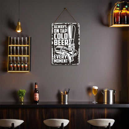 ColourMost™ Metal Bar/Posters Art Paint By Numbers- Cold Beer On Tap #07 (20x30cm /7.8"x11.8"）