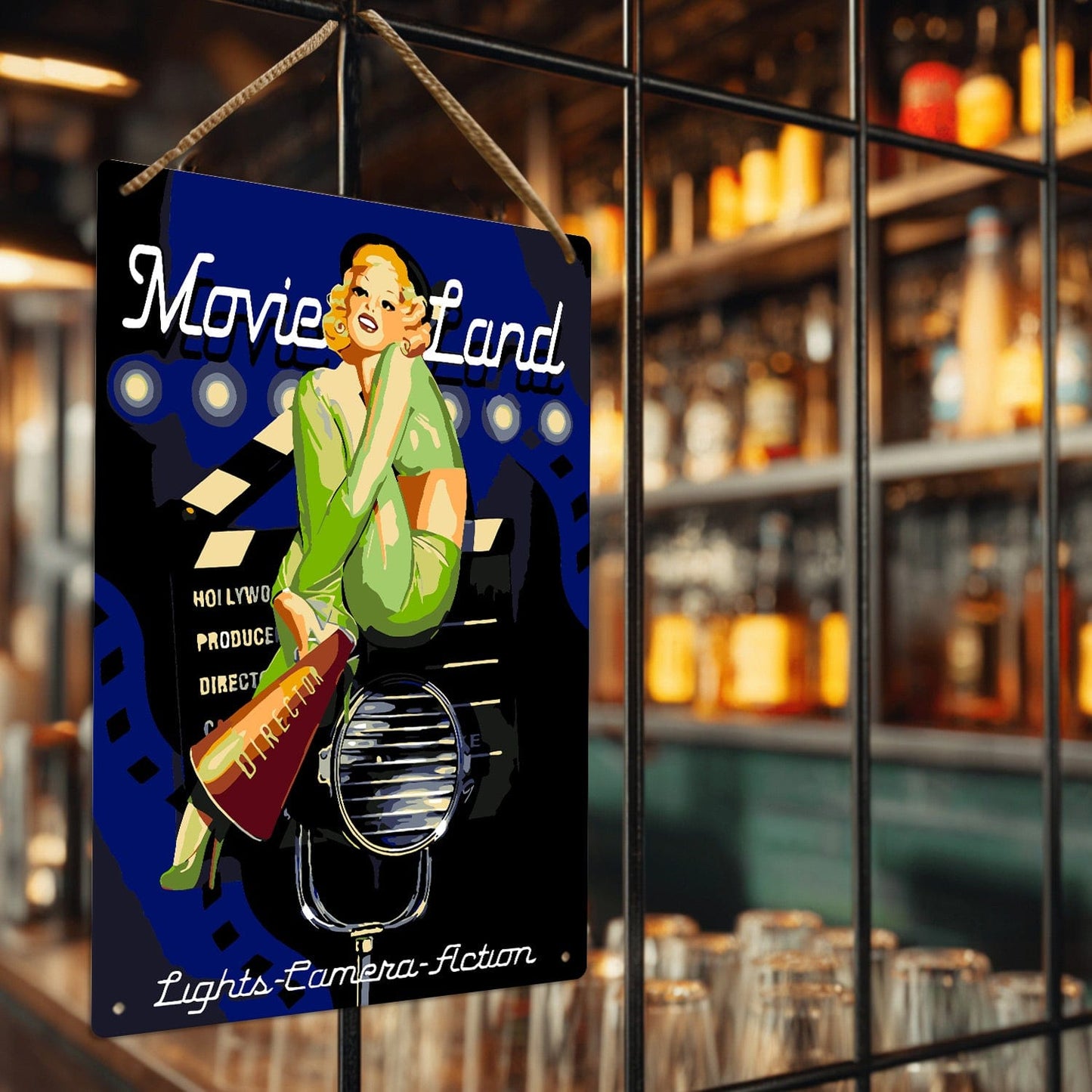 ColourMost™ Metal Bar/Posters Art Paint By Numbers- Movie Star #25 (20x30cm /7.8"x11.8"）