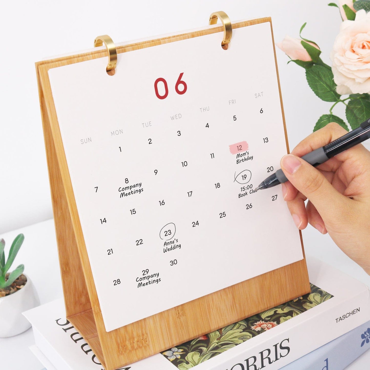 ColourMost™ 2026 Desk Calendar Series –  Christmas theme /Paint by Numbers(18.2cm x 22.5cm)
