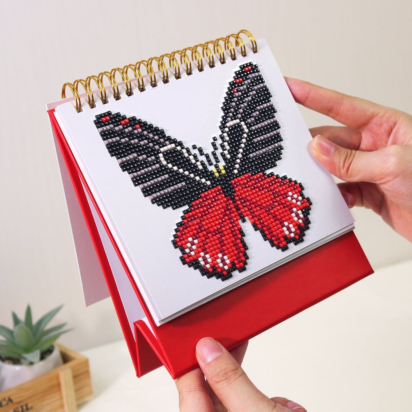 ColourMost™ 2026 Desk Calendar Series – Butterflies /Diamond Painting(17cm x 15cm)