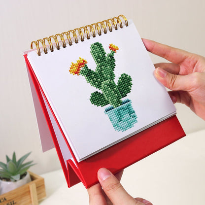 ColourMost™ 2026 Desk Calendar Series – Plants /Diamond Painting(17cm x 15cm)