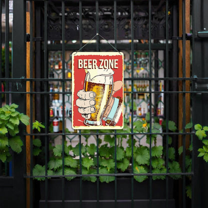 ColourMost™ Metal Bar/Posters Art Paint By Numbers- Beer Zone Cheers #03 (20x30cm /7.8"x11.8"）