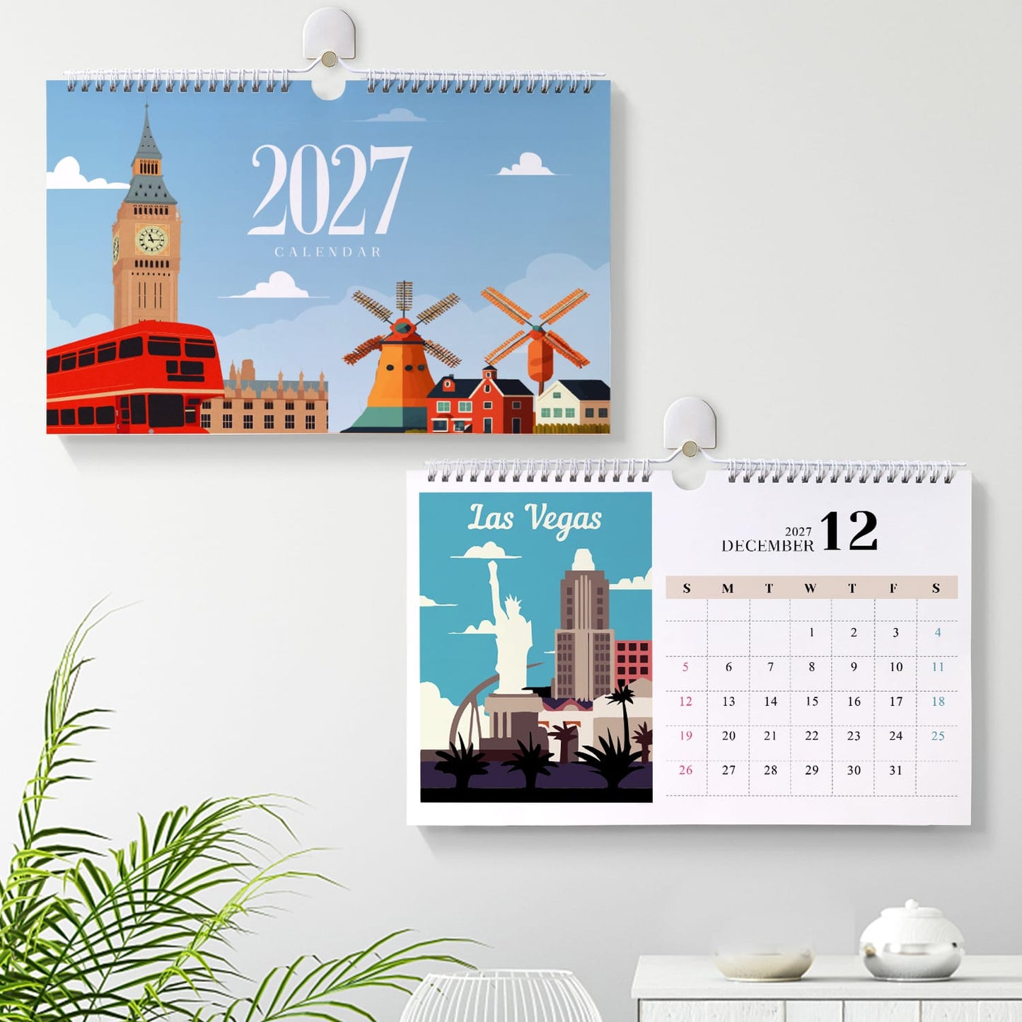 ColourMost™ 2027 Calendar Series – World Scenic Spots / Paint by Numbers(28.3cm x 21cm)